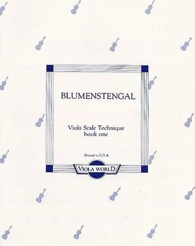 Blumenstengal – Viola Scale Technique Book 1 (Softcover Book)