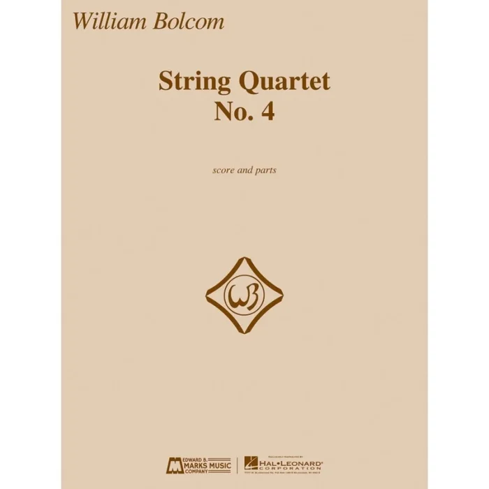 Bolcom, William – String Quartet No. 4 – Score And Parts