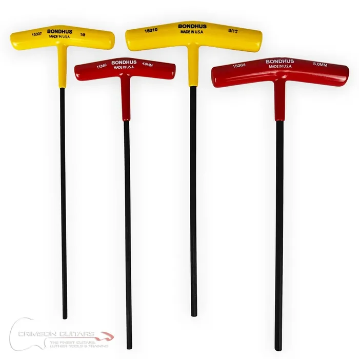 Bondhus T-Handle Truss Rod Adjustment Hex Key – Complete Set