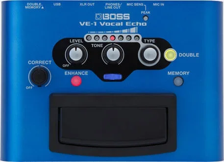 BOSS VE-1 Vocal Echo Pedal – Professional Reverb & Effects for Singers