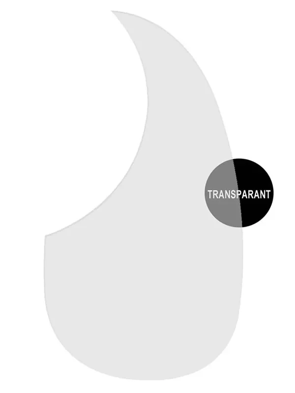 Boston (AG-100-TR) Transparant Teardrop Acoustic Guitar Scratch Plate – Self Adhesive