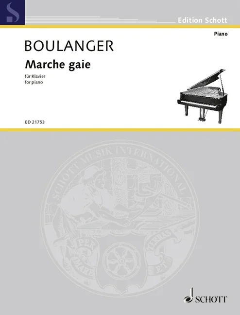 Boulanger, Lili : Boulanger, Lili : Marche gaie, arranged for piano by Caroline Potter – piano – Schott Digital