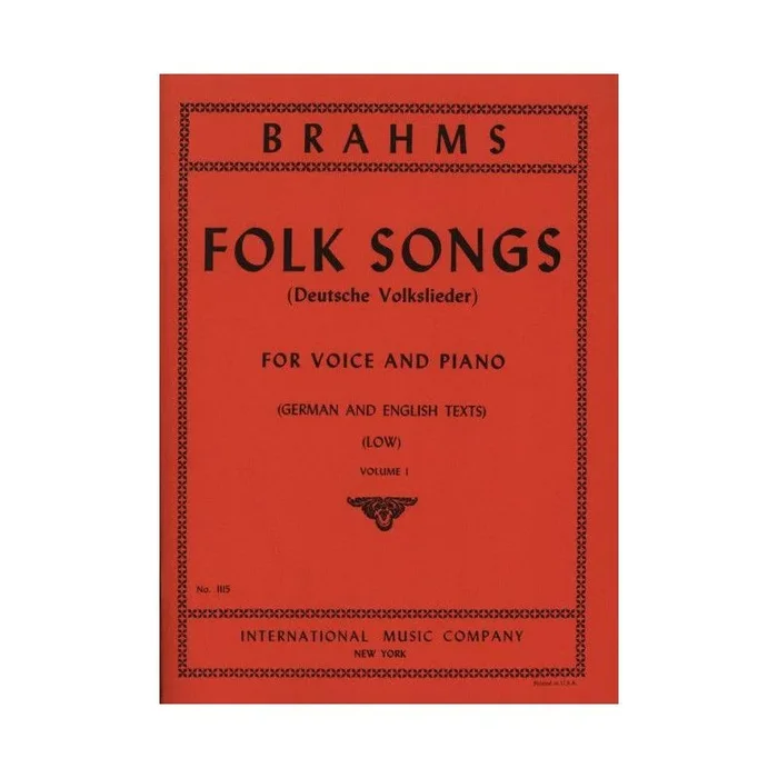 Brahms, Johannes – Folk Songs Vol. 1
