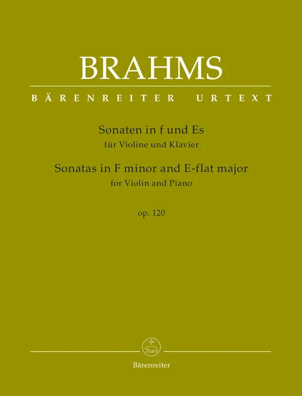 Brahms: Sonatas in F Minor & E Flat Op 120 for Violin & Piano