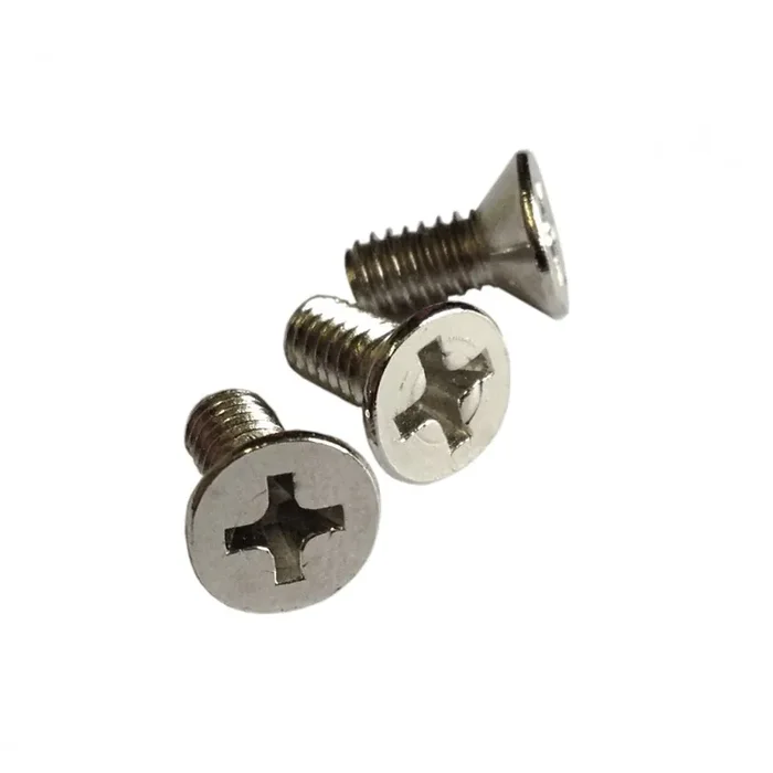 Bridge plate to sustain block screws Chrome (set of 3)