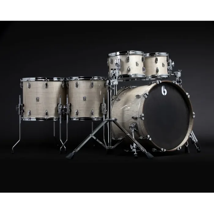 British Drum Company Founders Reserve 22” Walnut – Silver Figured Tulip