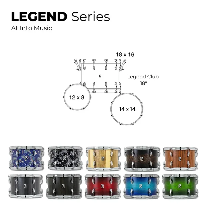 British Drum Company Legend Series 18″ Club 3-piece Drum Kit