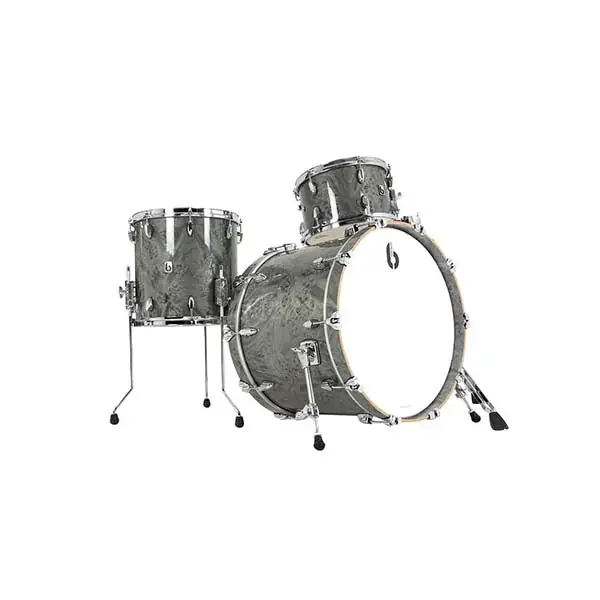 British Drum Company Legend Ultra Series 3-piece Drum Kit – Sterling Silver