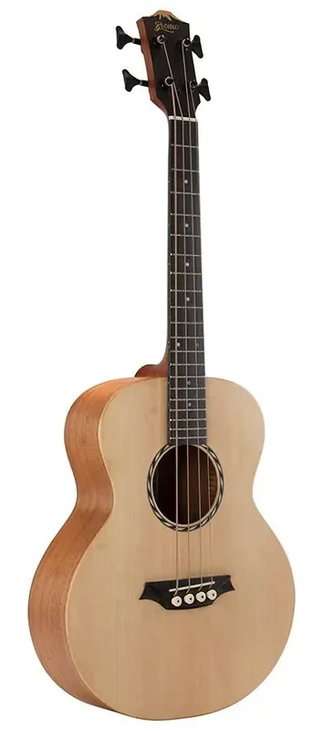 Bromo BAT8E Solid Top Mini Jumbo Electro Acoustic Bass Guitar
