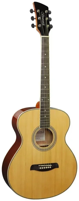 Brunswick BFL200 Left Handed Grand Auditorium Acoustic Guitar – Natural Gloss