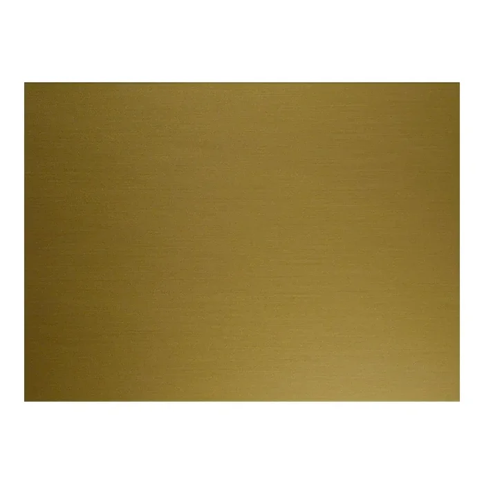 Brushed Gold (SIMULATED) Thin Blank Sheet 400mm x 300mm x 1.3mm