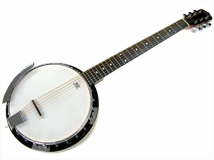Bryden 6 String Banjo Striped Mahogany Resonator Mahogany Neck