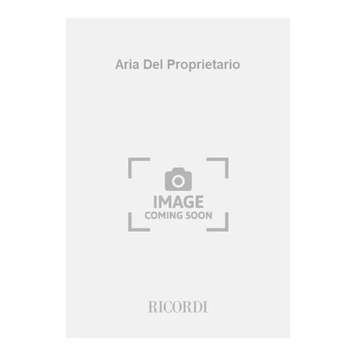 Bucchi, Valentino – Aria Del Proprietario