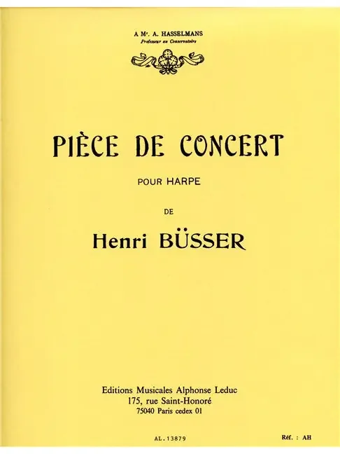 Büsser Piece de Concert for Harp