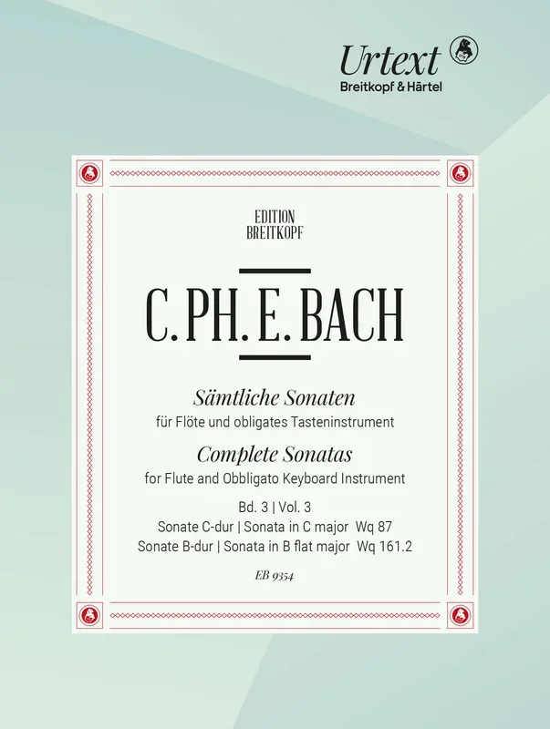 C.P.E. Bach: Flute Sonatas in C Major and B-flat Major, Wq. 87 & 161/2