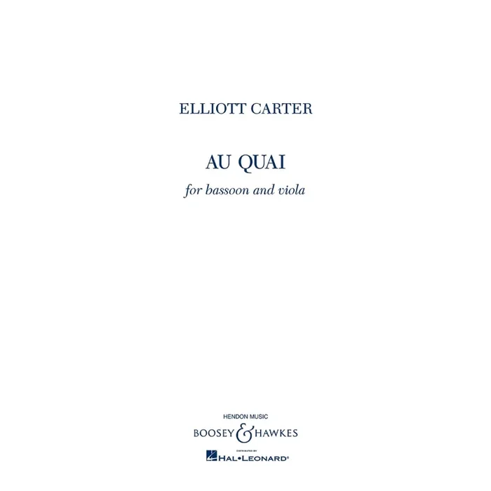 Carter, Elliott – Au Quai