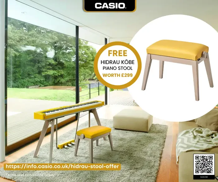 Casio Privia PXS7000HM Harmonious Mustard Digital Piano with FREE Hidrau Stool worth 299