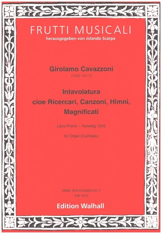 Cavazzoni: Intavolatura – Book 1