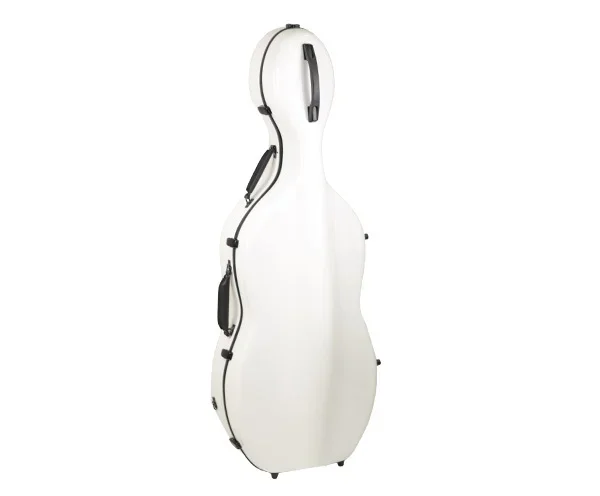 Cello Case-Fibreglass HQ Deluxe-White 3/4
