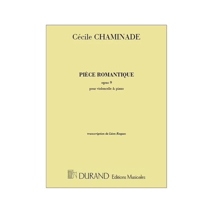 Chaminade, Cécile – Piece Romantique, Pour Violoncelle Et Piano