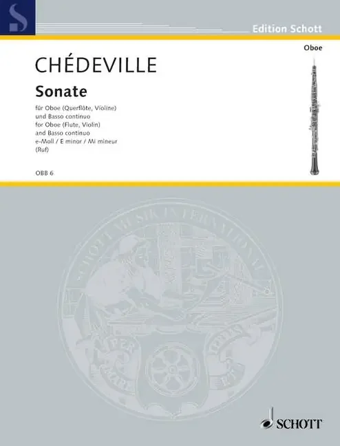 Chedeville Sonata in E Minor for Oboe and Basso Continuo