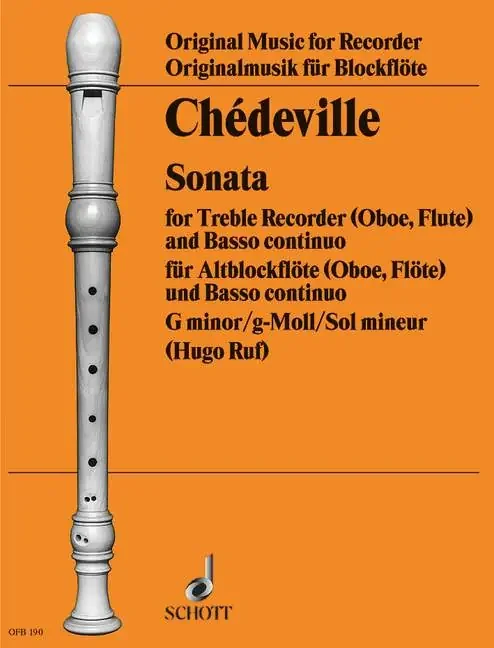 Chedeville Sonata in G Minor for Treble Recorder and Basso Continuo