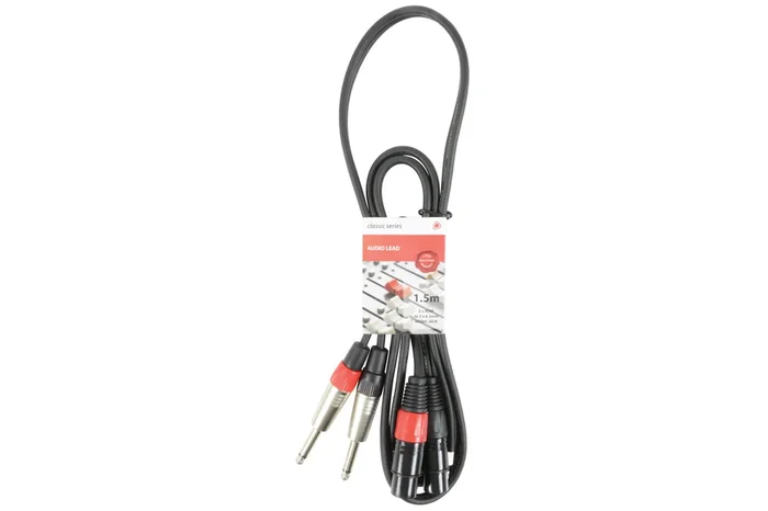 Classic Audio Lead 2 XLR Female – 2 Mono Jack 1.5m