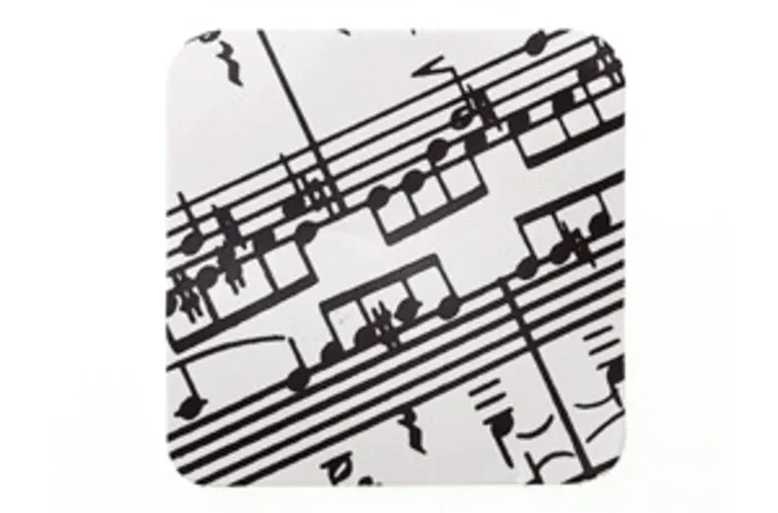 Coaster Sheet Music Square