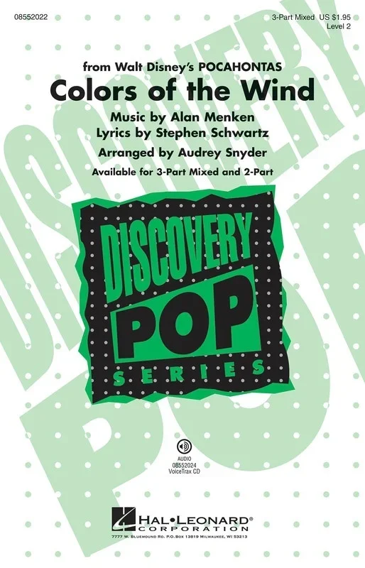 Colors Of The Wind 2 Pt (Octavo)