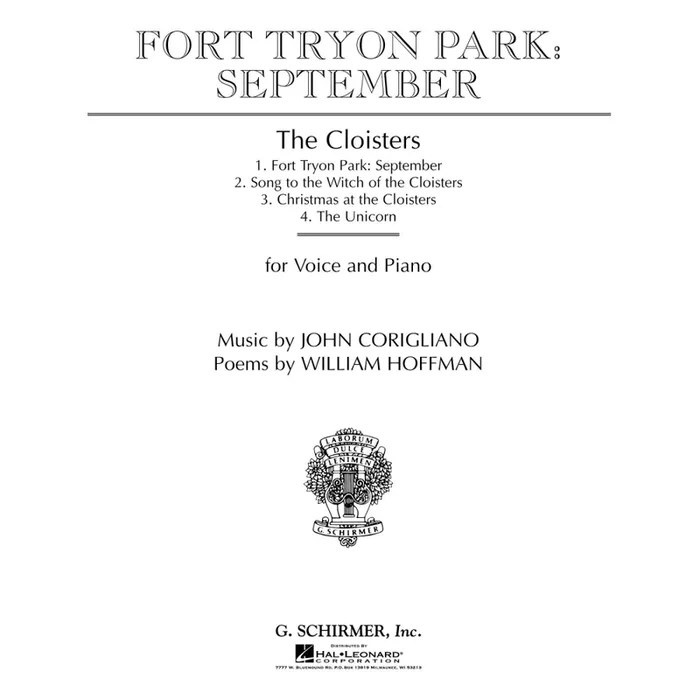 Corigliano, John – Fort Tryon Park