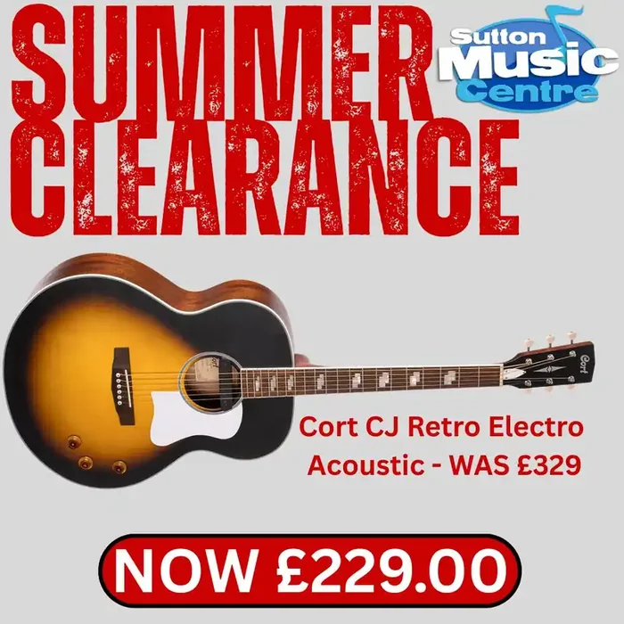 Cort CJ Retro Acoustic Guitar – Vintage Sunburst