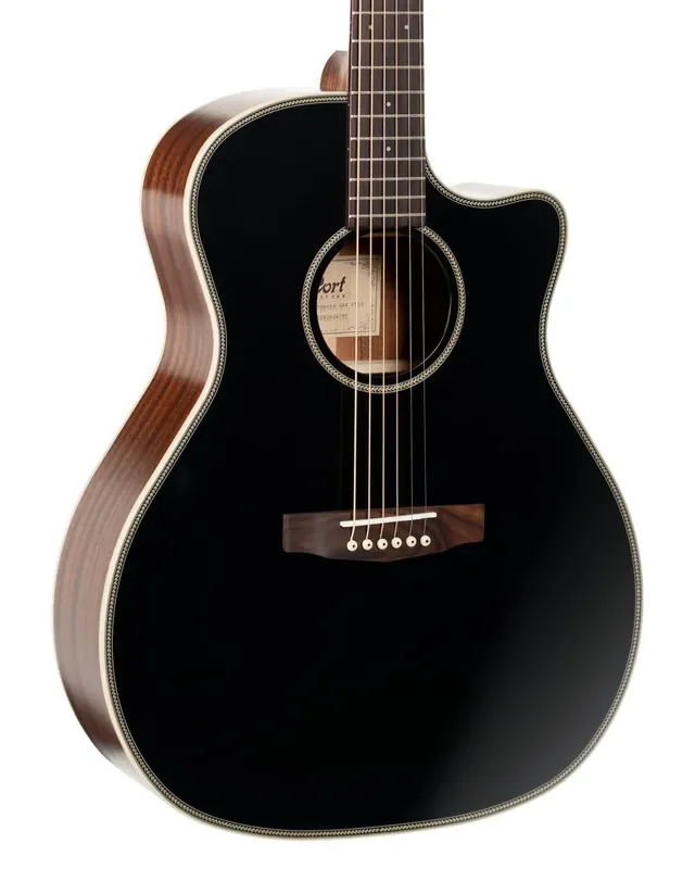 Cort Essence Grand Auditorium – Black Top Semi-Gloss