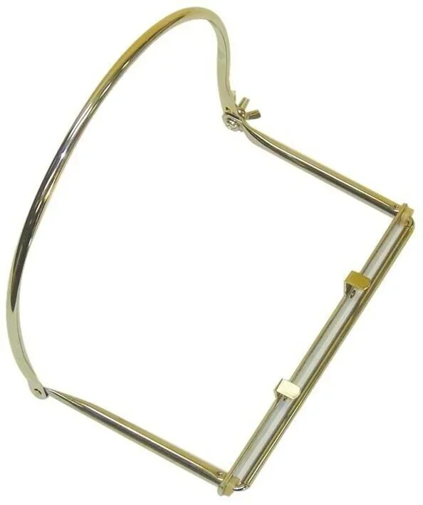 CPK Harmonica Holder Nickel Plated Frame, FIts Most Harp Sizes Mouth Organ