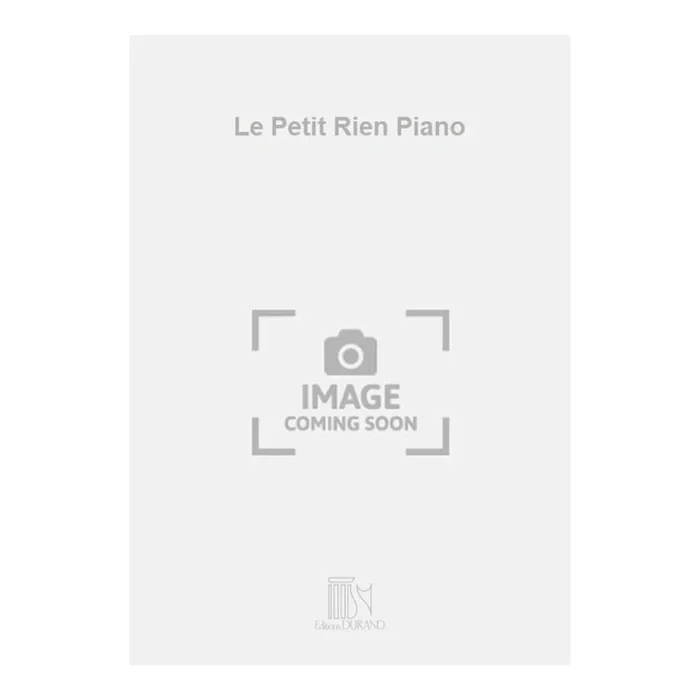 Cramer, Carl-Friedrich – Le Petit Rien Piano