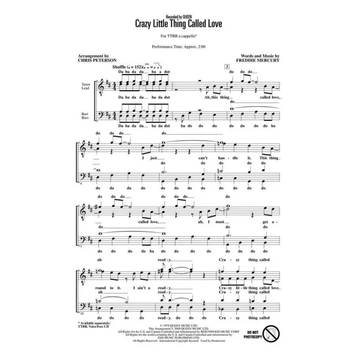 Crazy Little Thing Called Love VoiceTrax CD