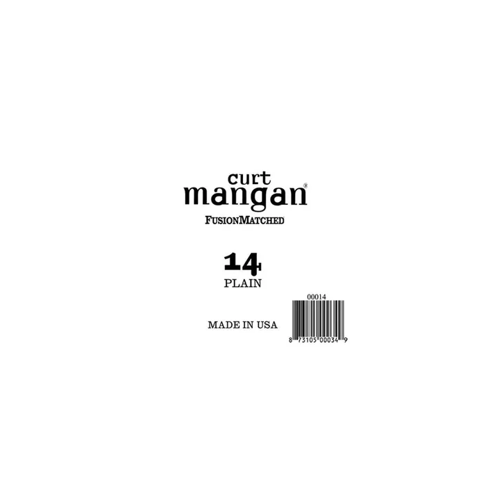 Curt Mangan Plain Steel 14 (.014″) Electric/Acoustic Guitar Single String, Ball-End
