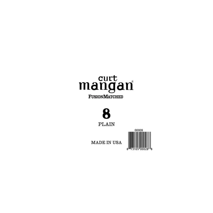 Curt Mangan Plain Steel 8 (.008″) Single Guitar String, Ball-End