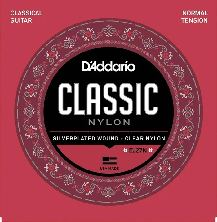 D’Addario EJ27N Student Nylon Classical Guitar Strings, Normal Tension