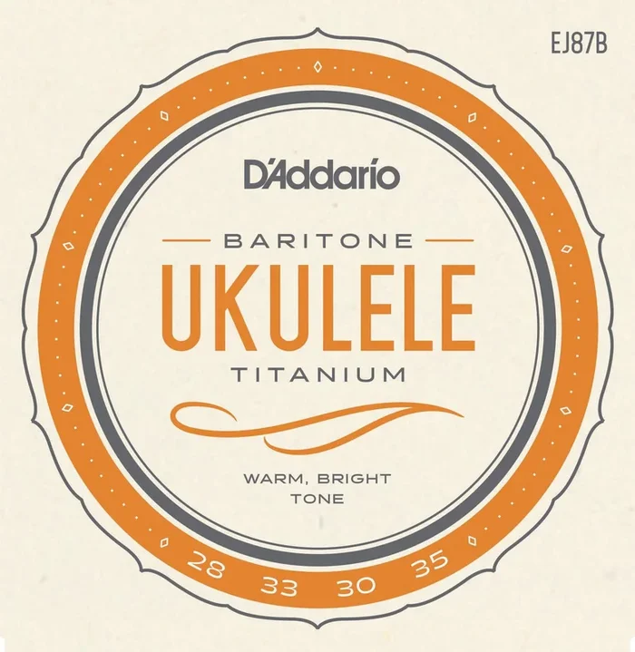 D’Addario EJ87B Titanium Ukulele Strings, Baritone