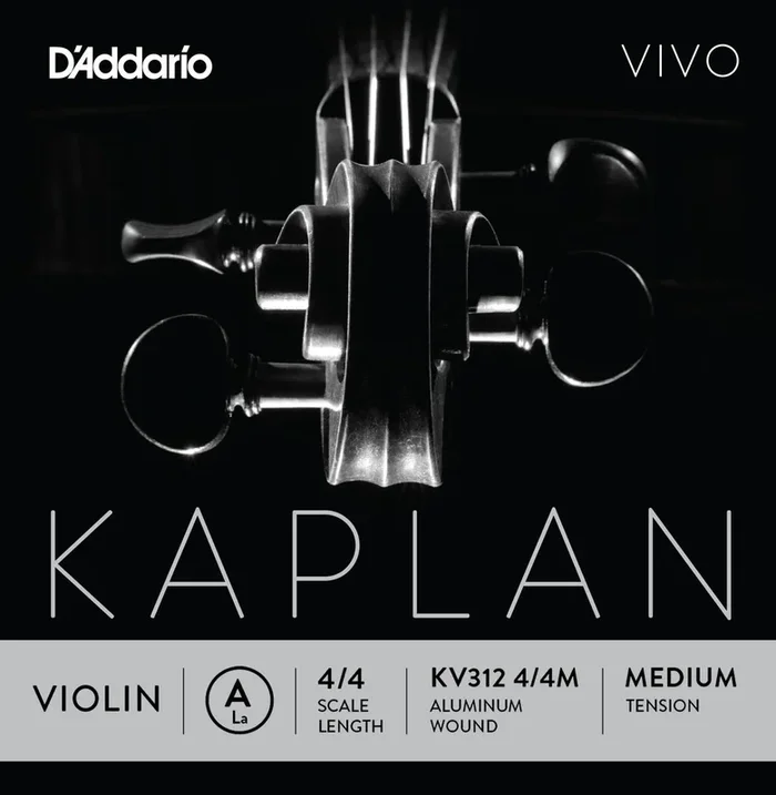 D’Addario Kaplan Vivo Violin A String, 4/4 Scale, Medium Tension