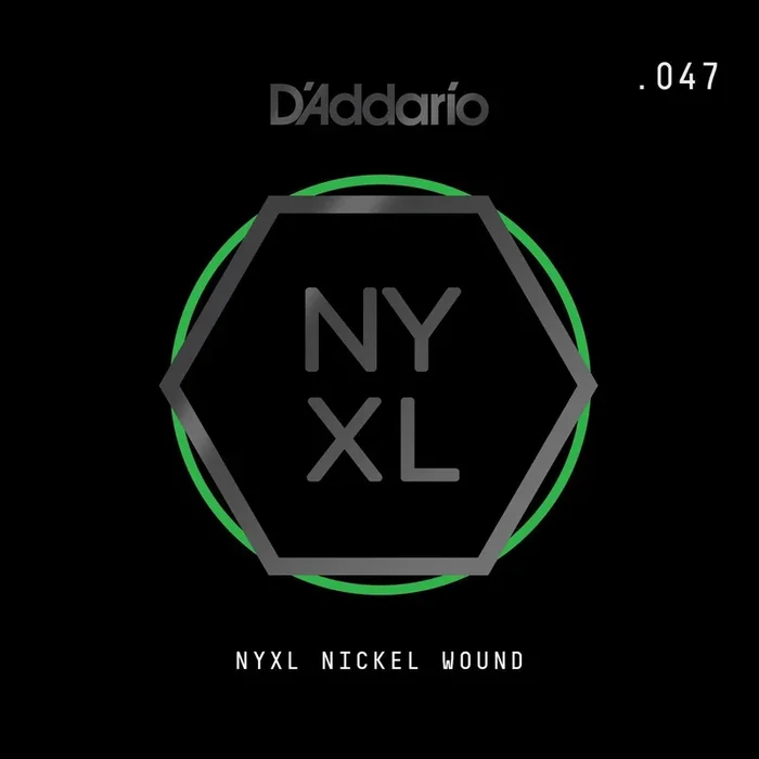 D’Addario NYXL Nickel Wound Electric Guitar Single String, .047