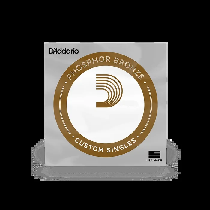 D’Addario Phosphor Bronze Wound Single Guitar Strings