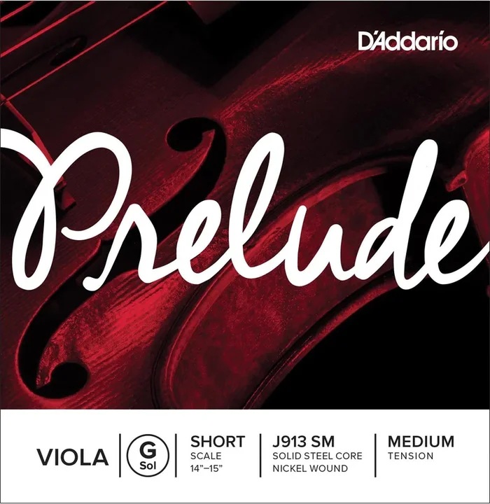 D’Addario Prelude Viola Single G String, Short Scale, Medium Tension