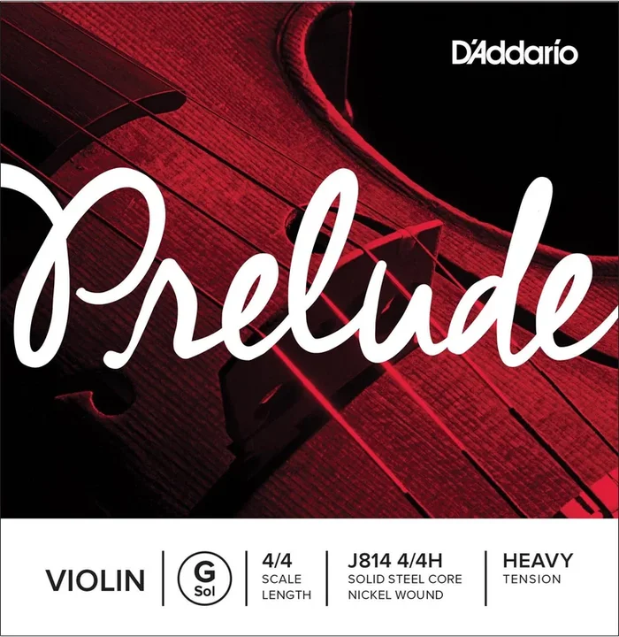 D’Addario Prelude Violin Single G String, 4/4 Scale, Heavy Tension