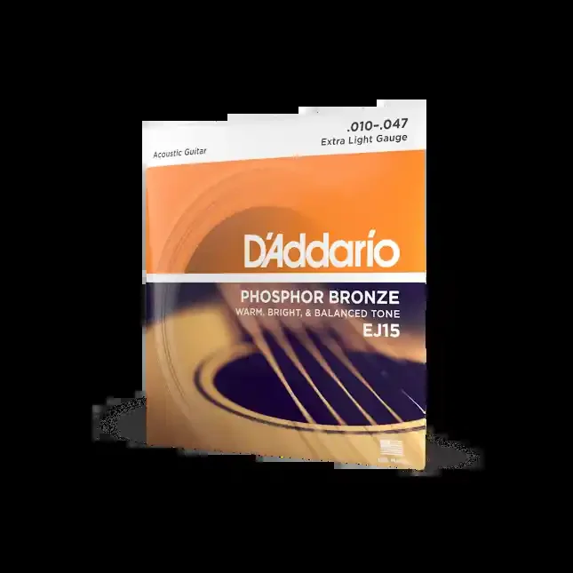 D‘Addario 10-47 – Extra Light Phosphor Bronze Acoustic Guitar Strings
