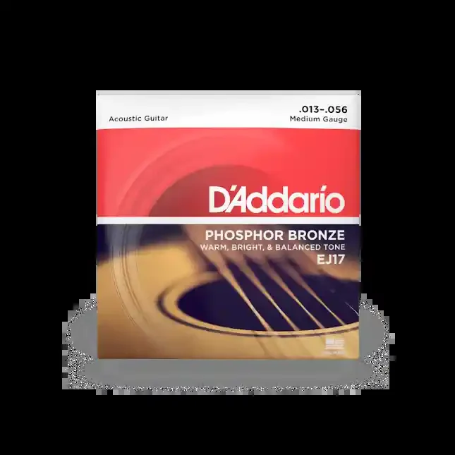 D‘Addario 13-56 – Medium Phosphor Bronze Acoustic Guitar Strings