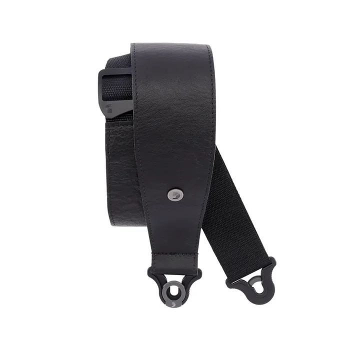 D‘Addario 30BAL00 3-Inch Comfort Leather Auto-Lock Guitar Strap, Black