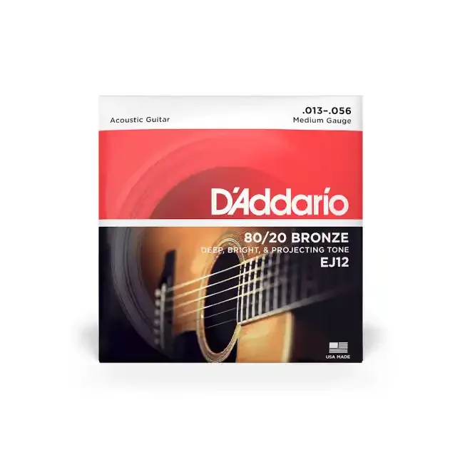 D‘Addario EJ12 13-56 Medium, 80/20 Acoustic Guitar Strings