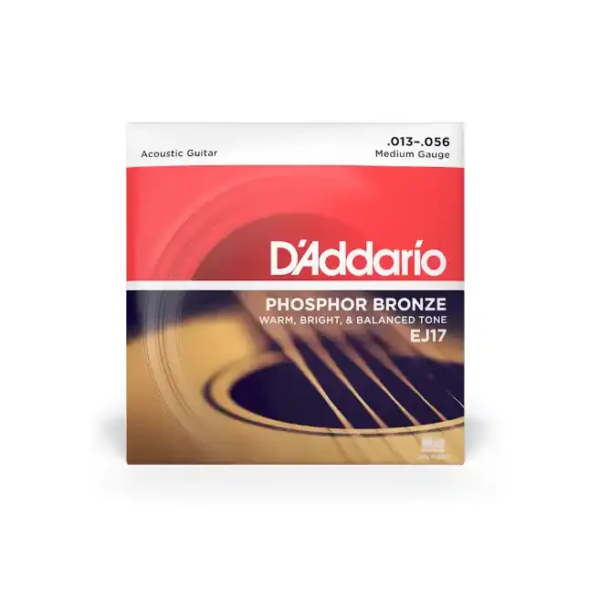 D‘Addario EJ17 13-56 Medium, Phosphor Bronze Acoustic Guitar Strings