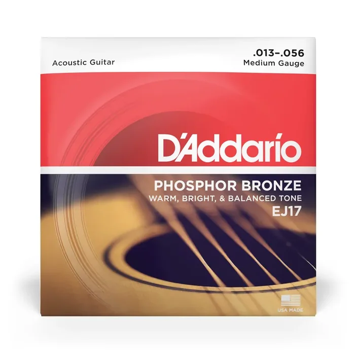 D‘Addario EJ17 Phosphor Bronze 13-56 Acoustic Guitar Strings, Medium